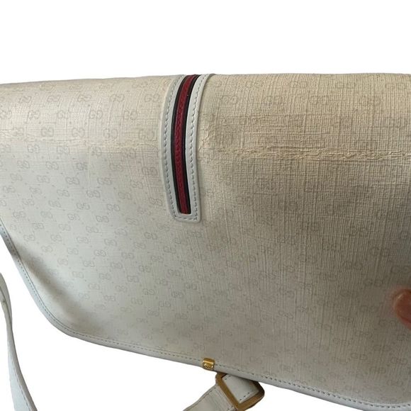 Gucci vintage beige Gg canvas shoulder bag - Picture 14 of 16